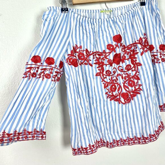 Gianni Bini Off Shoulder Embroidered Top - Picture 3 of 5